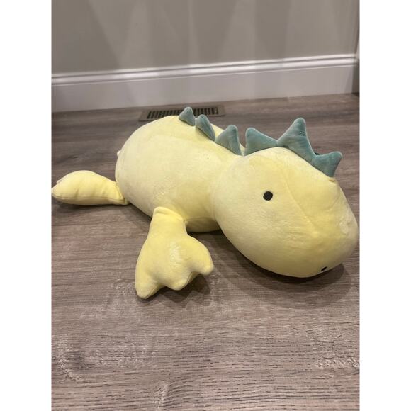 Weighted Plush Dinosaur Yellow T-Rex - Picture 1 of 3